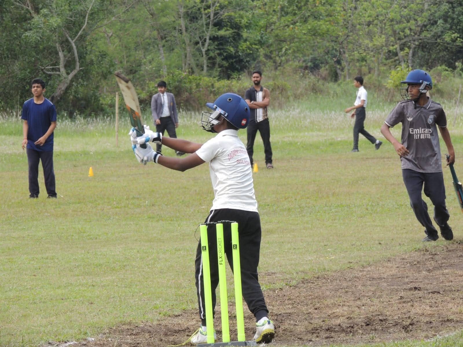 Players participating in the Women’s Cricket Tournament